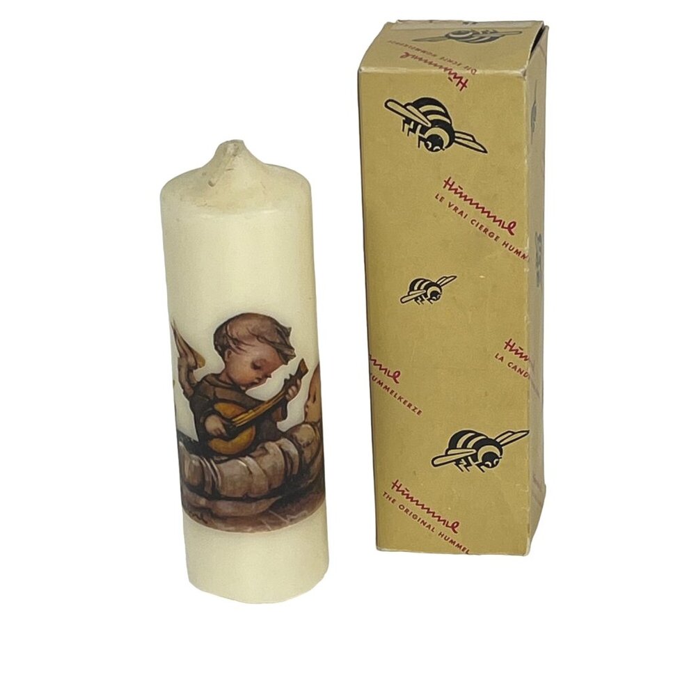 Vintage 1966 Schmid Bros Hummel Decorative Candle Angel with Lute